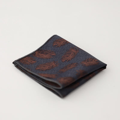 Men's Artsy Floral Leave Pattern Pocket Square