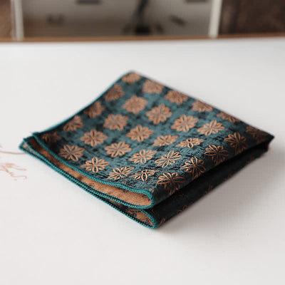 Men's Elagant Retro Flower Pattern Pocket Square