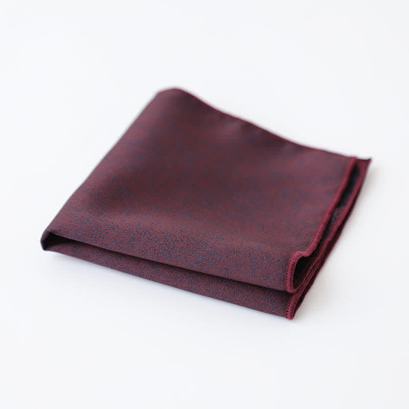 Men's Solid Color Subtle Dark Pattern Pocket Square