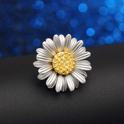 Retro Daisy Brooch Cute Simple Shirt Accessories