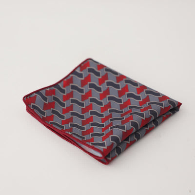 Men's Fnacy Abstract Geometrical Pattern Pocket Square