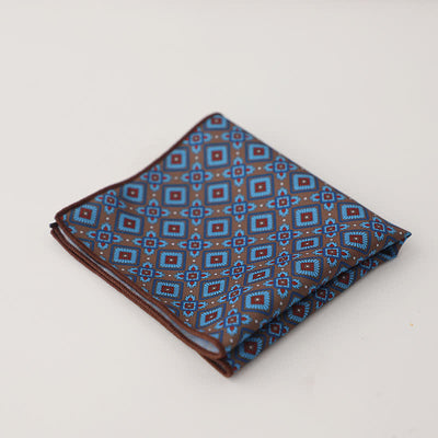 Men's Fnacy Abstract Geometrical Pattern Pocket Square