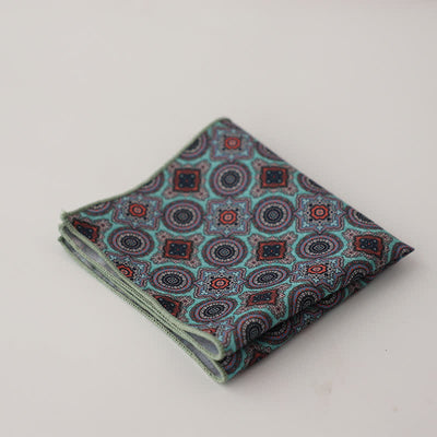 Men's Fnacy Abstract Geometrical Pattern Pocket Square