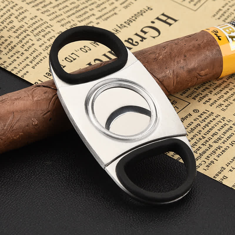 Silver Simple Cigar Guillotine Tool Cigar Cutter