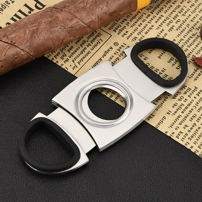 Silver Simple Cigar Guillotine Tool Cigar Cutter