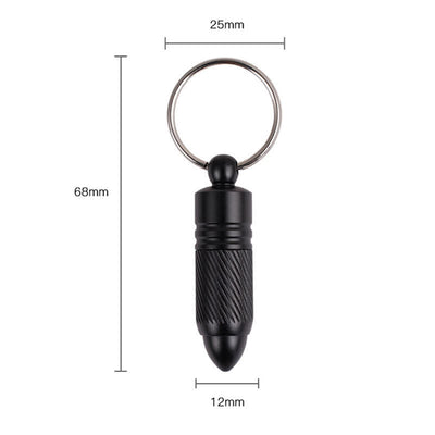 Mini Bullet Shape Aluminum Alloy Cigar Cutter Keychain