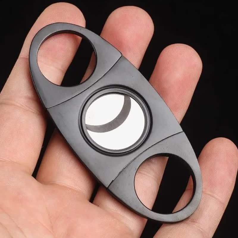 Modern Minimalist Stainless Steel Cigar Cutter