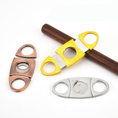 Modern Minimalist Stainless Steel Cigar Cutter