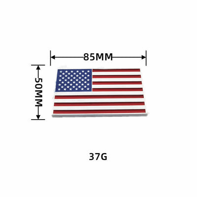 American Flag Metal Sticker Car Badge