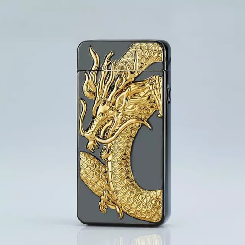 Dragon Double Arc Flameless Usb Rechargeable Electronic Lighter