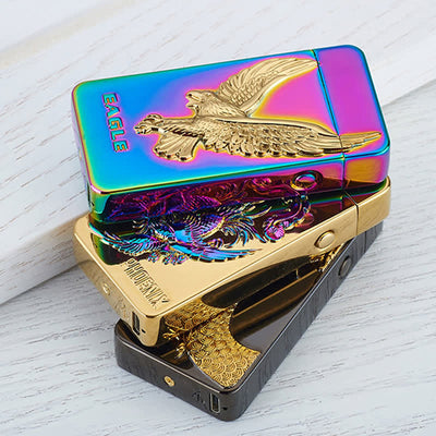 Dragon Double Arc Flameless Usb Rechargeable Electronic Lighter