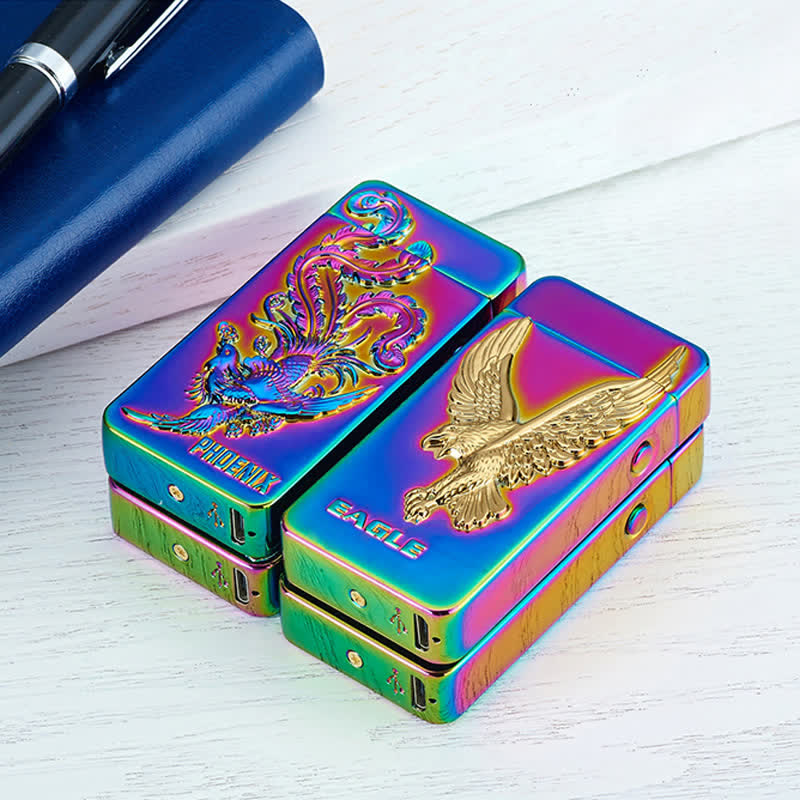 Dragon Double Arc Flameless Usb Rechargeable Electronic Lighter