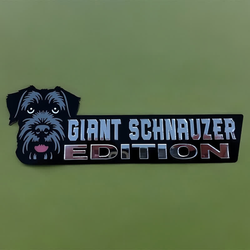 Acrylic Dog Edition For Dog Lovers Car Badge