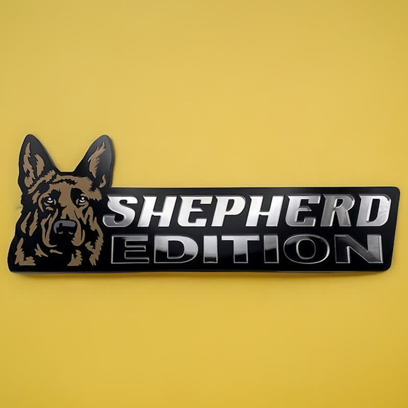 Acrylic Dog Edition For Dog Lovers Car Badge