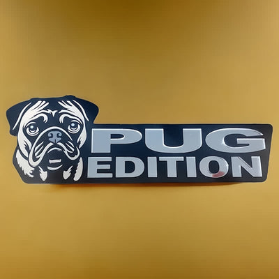 Acrylic Dog Edition For Dog Lovers Car Badge