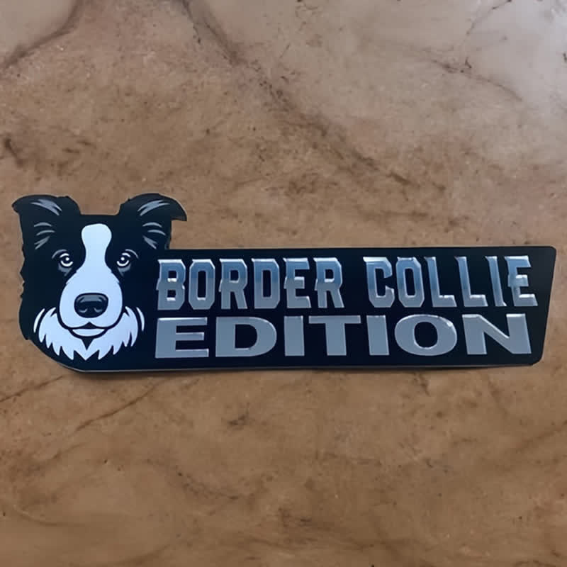 Acrylic Dog Edition For Dog Lovers Car Badge