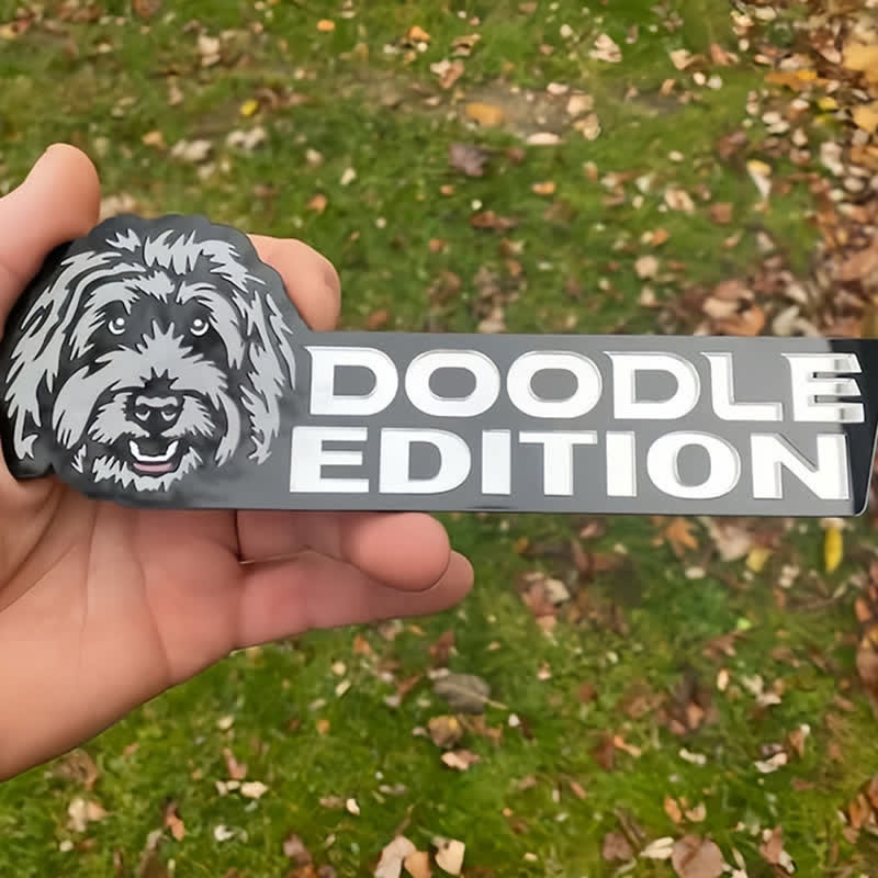 Acrylic Dog Edition For Dog Lovers Car Badge