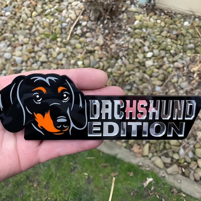 Acrylic Dog Edition For Dog Lovers Car Badge