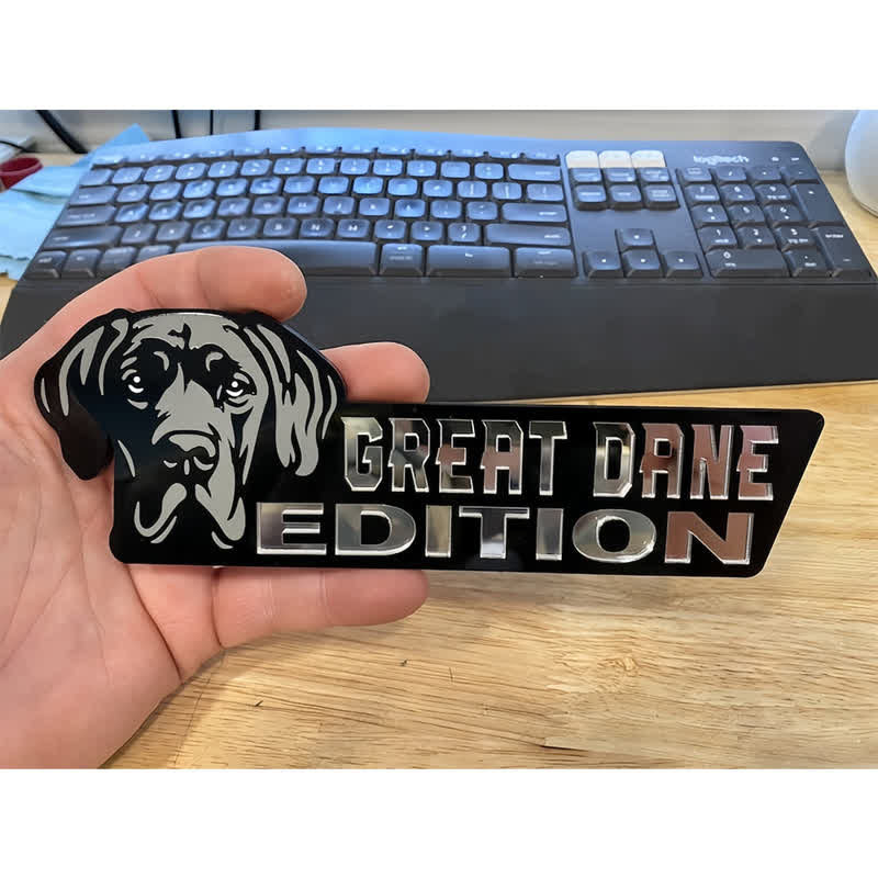 Acrylic Dog Edition For Dog Lovers Car Badge