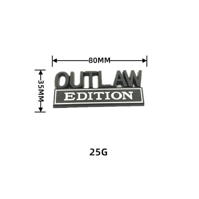 OUTLAW EDITION Metal Sticker Car Badge