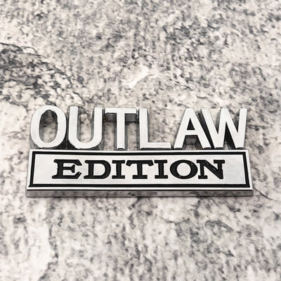 OUTLAW EDITION Metal Sticker Car Badge