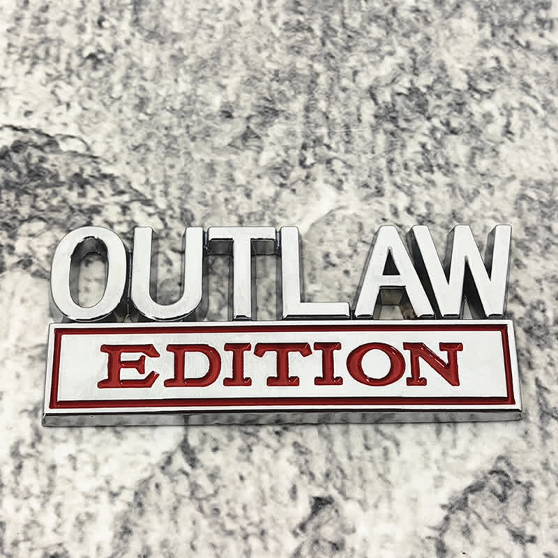 OUTLAW EDITION Metal Sticker Car Badge