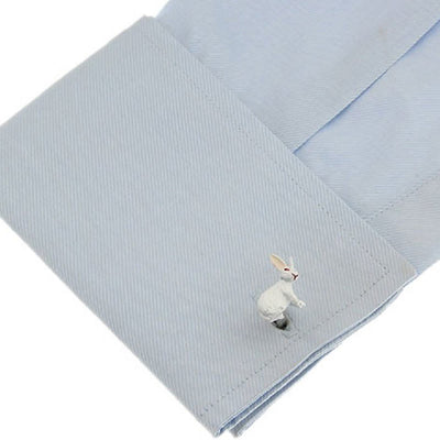 Men's 1 Pair Cute Bunny Button Covers Set Cufflinks