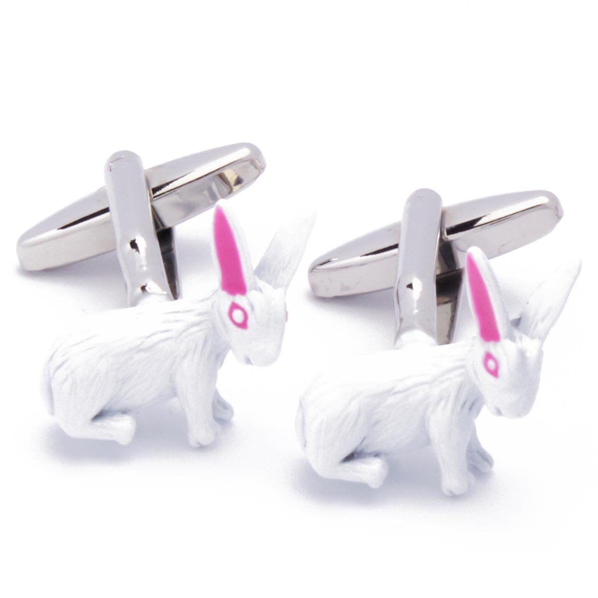 Men's 1 Pair Cute Bunny Button Covers Set Cufflinks