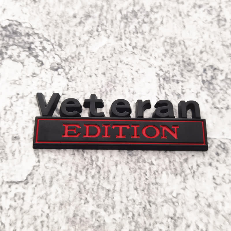 Veteran EDITION Metal Sticker Car Badge