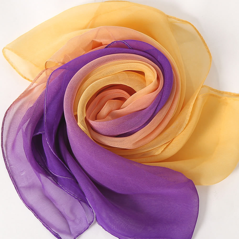 Women's Soft Solid Color Summer Sunscreen Thin Scarf