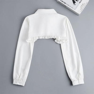 Short Capelet For Sunscreen Detachable Half Shirt Blouse