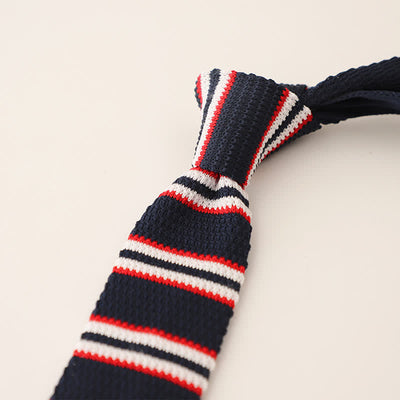 Men's Striped Narrow Suit Knitted Necktie