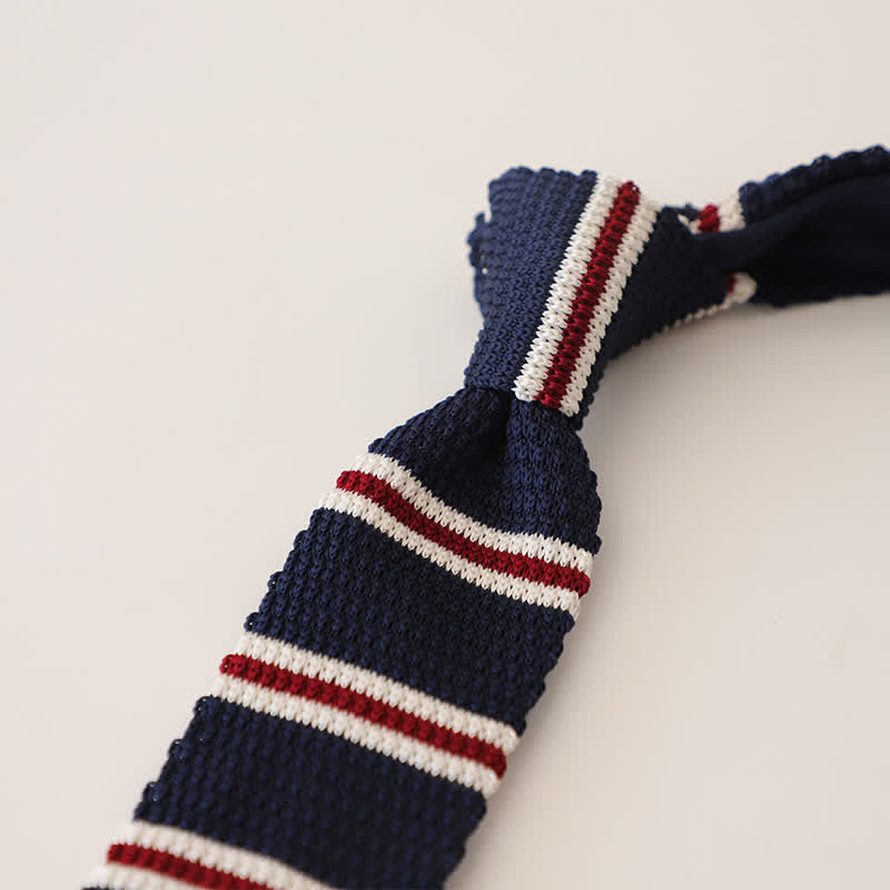 Men's Striped Narrow Suit Knitted Necktie