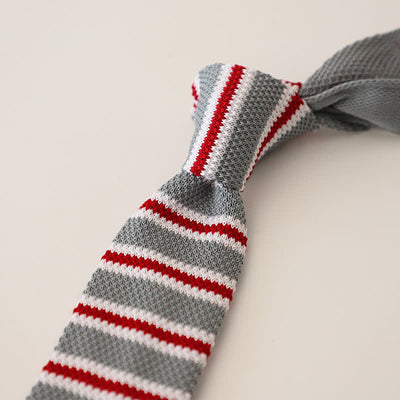 Men's Striped Narrow Suit Knitted Necktie