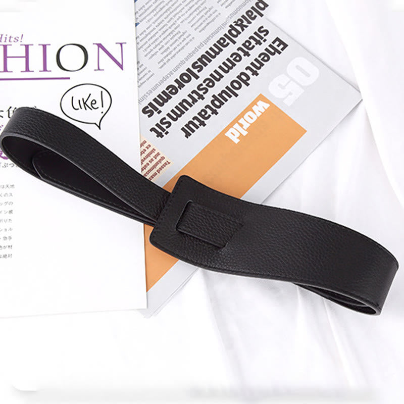 Solid Color Knot Belt Women's Dress Leather Belt