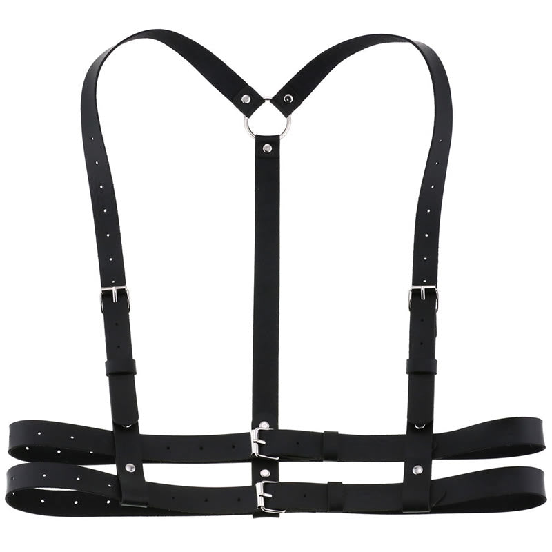 Punk Strap Corset Belt Women's Leather Chain Belt