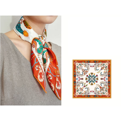 Women's National Holiday Spring Silk Thin Scarf