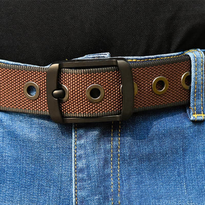 Men's Two Side Use Rotatable Buckle Sports Belt