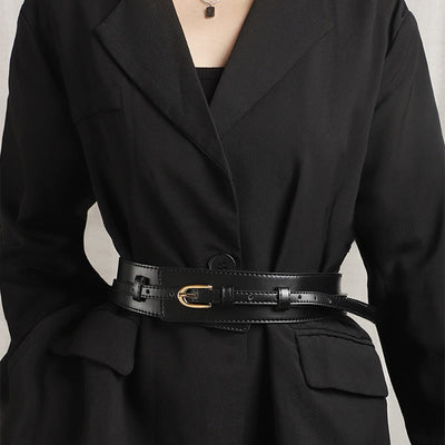 Detachable Leather Belt Women's Dual Use Corset Belt