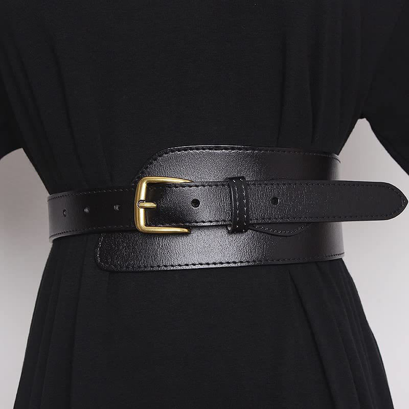 Girdle Waistband Women's Genuine Leather Corset Belt