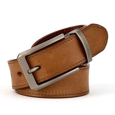 Men's Simple Capable Sewing Detailed Leather Belt