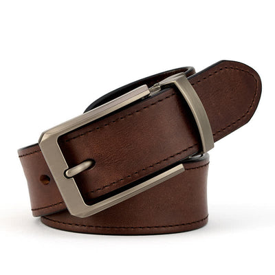 Men's Simple Capable Sewing Detailed Leather Belt