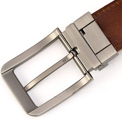 Men's Simple Capable Sewing Detailed Leather Belt