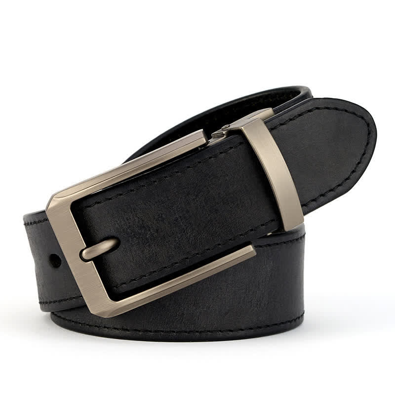 Men's Simple Capable Sewing Detailed Leather Belt