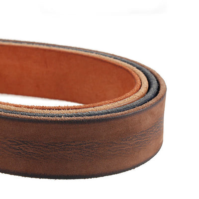 Men's Vintage Top Layer Cowhide Washed Leather Belt