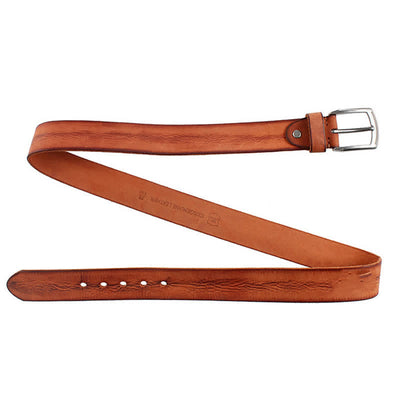 Men's Vintage Top Layer Cowhide Washed Leather Belt