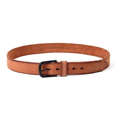 Men's Minimalist Style Dull Polish Leather Belt