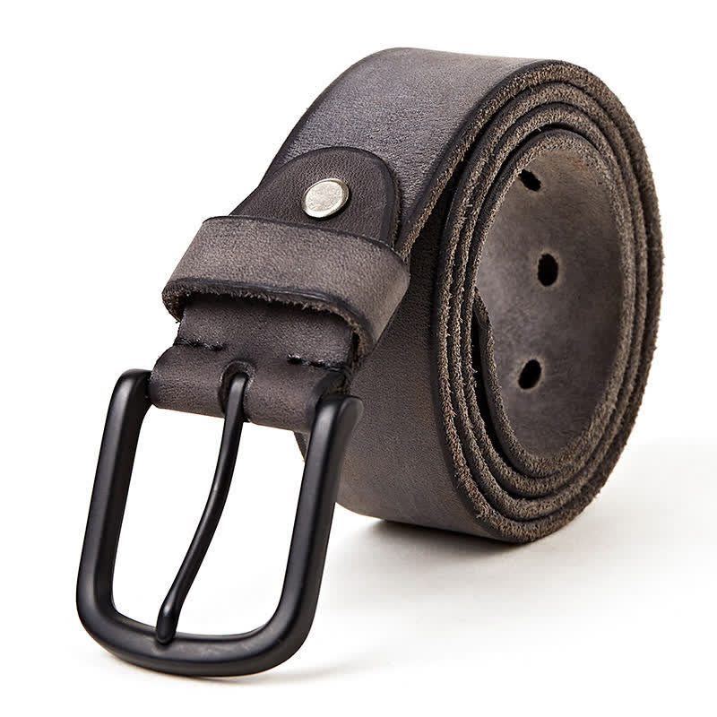 Men's Minimalist Style Dull Polish Leather Belt