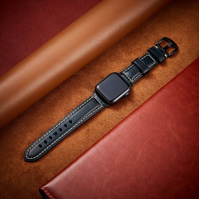 Classic Vintage Oil Wax Leather Watch Band