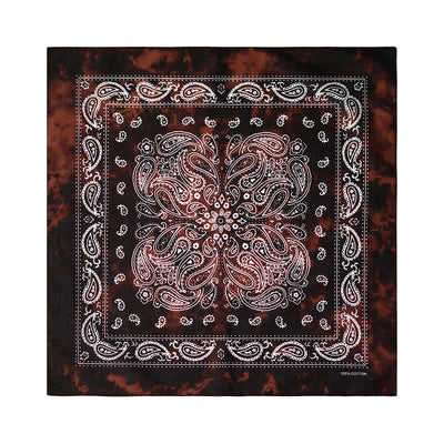 Paisley Acidwash Square Scarf with Scarf Buckle